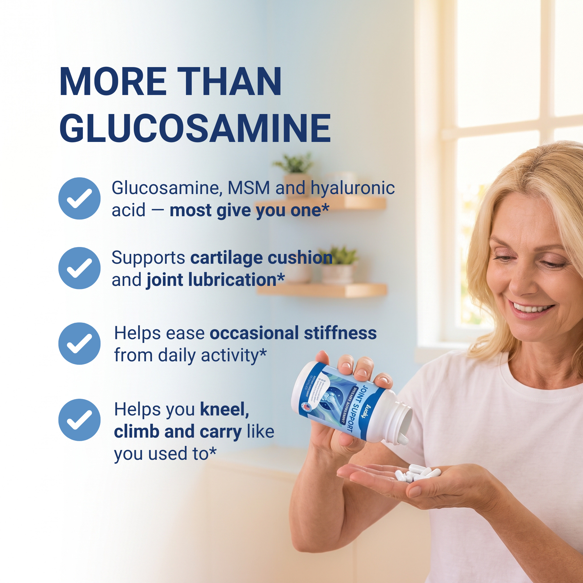 Joint Support Glucosamine + Turmeric Complex for Joint Comfort & Flexibility