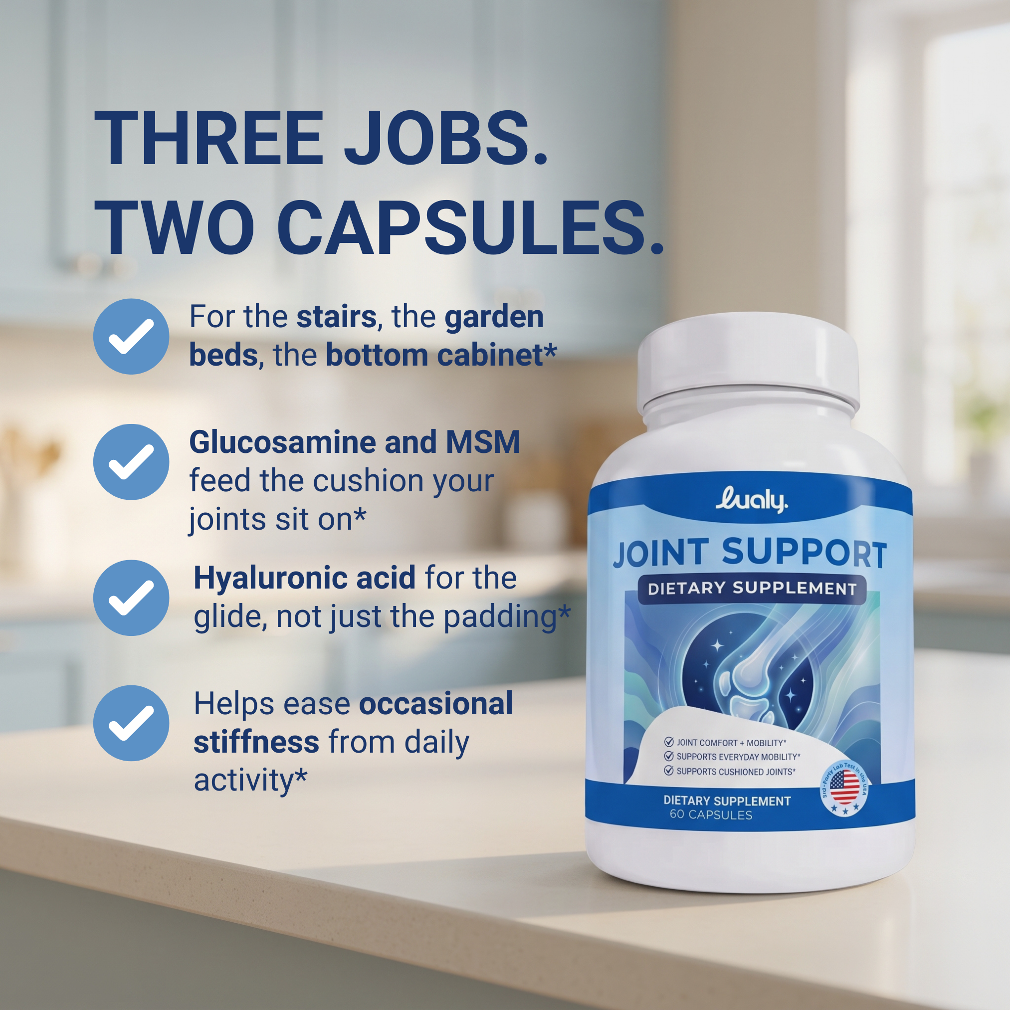 Joint Support Glucosamine + Turmeric Complex for Joint Comfort & Flexibility