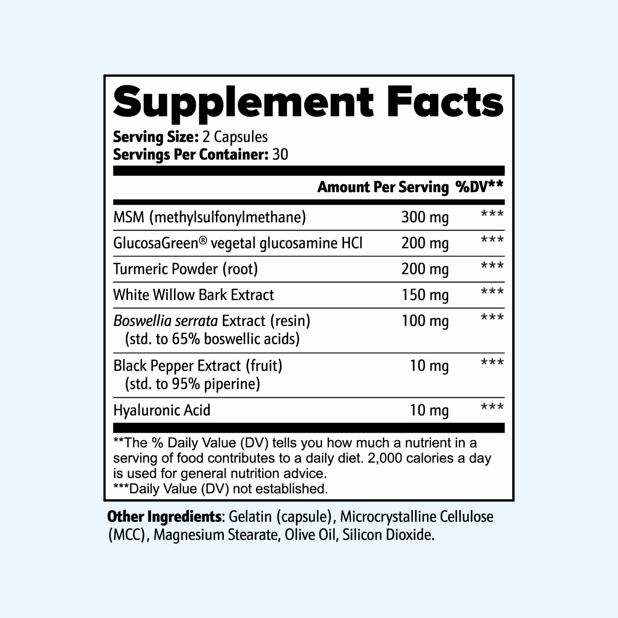 Joint Support Glucosamine + Turmeric Complex for Joint Comfort & Flexibility