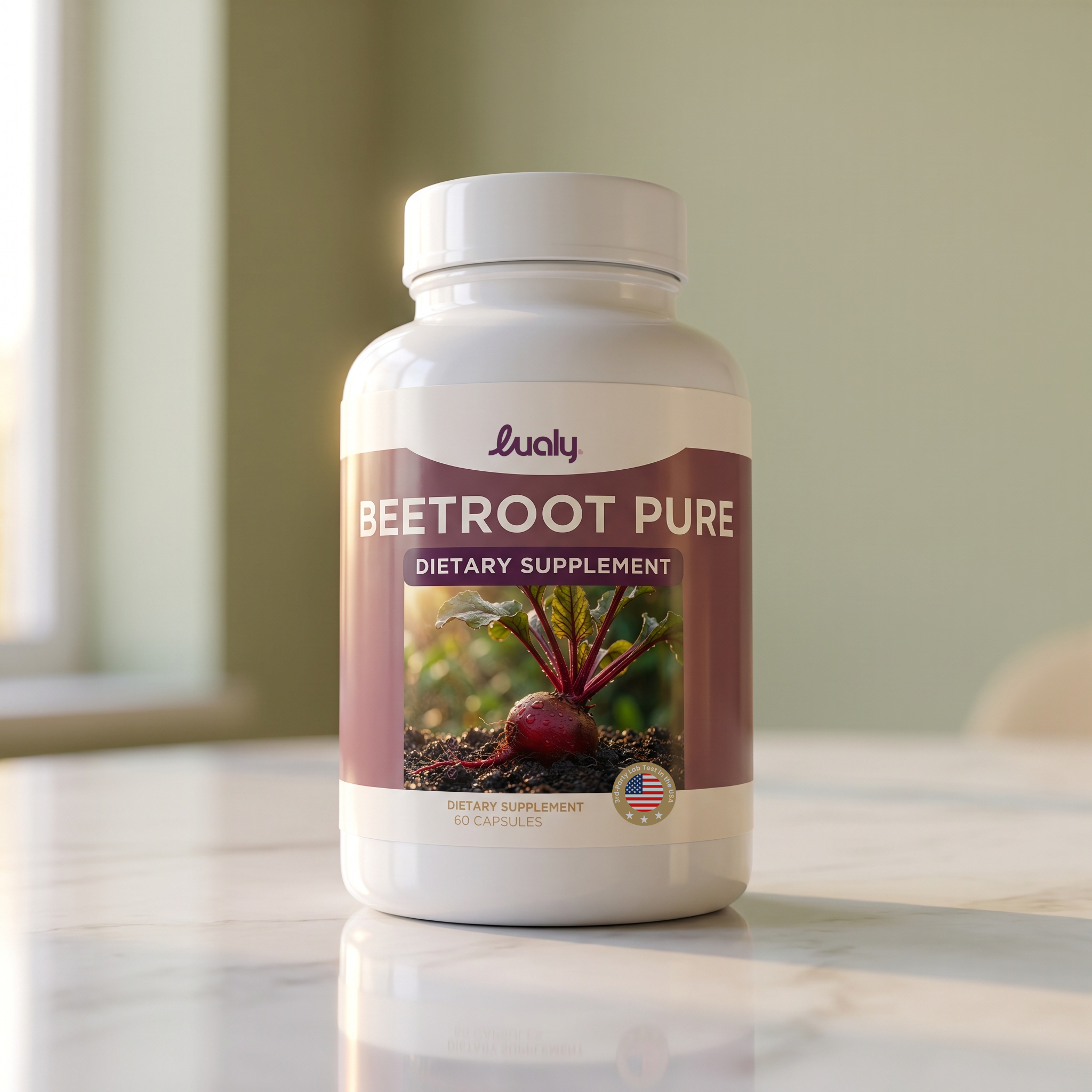 Organic Beetroot Capsules for Blood Flow & Circulation
