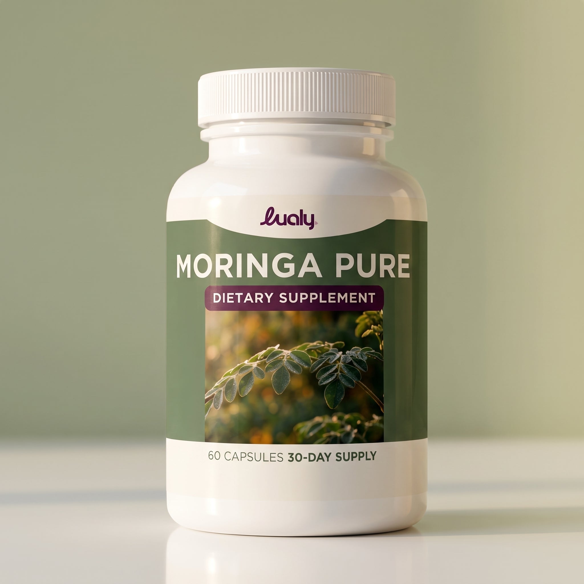 Moringa Oleifera Leaf Capsules for Energy & Focus