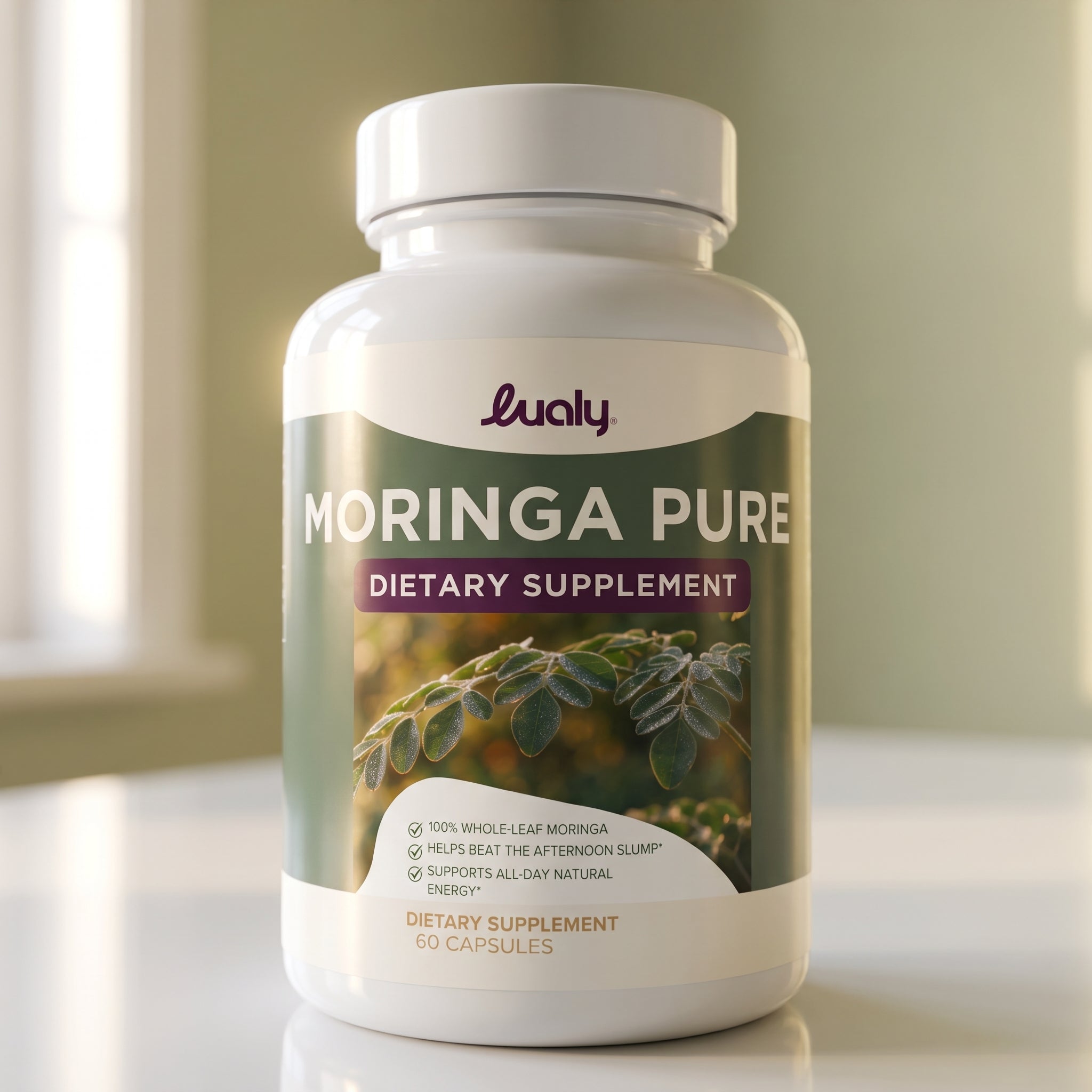 Moringa Oleifera Leaf Capsules for Energy & Focus